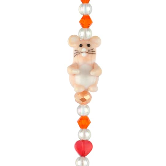 Lampwork Glass Mouse Beads by Bead Landing™